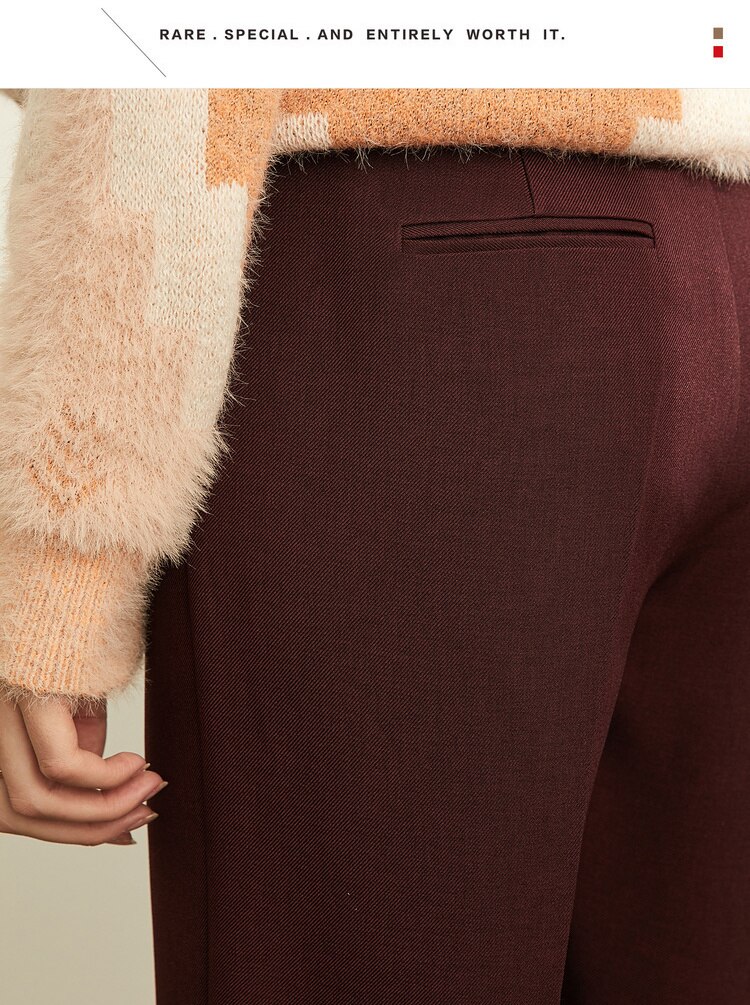 Women's High Waist Suit Trousers