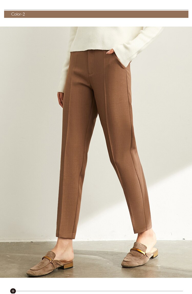 Women's High Waist Suit Trousers