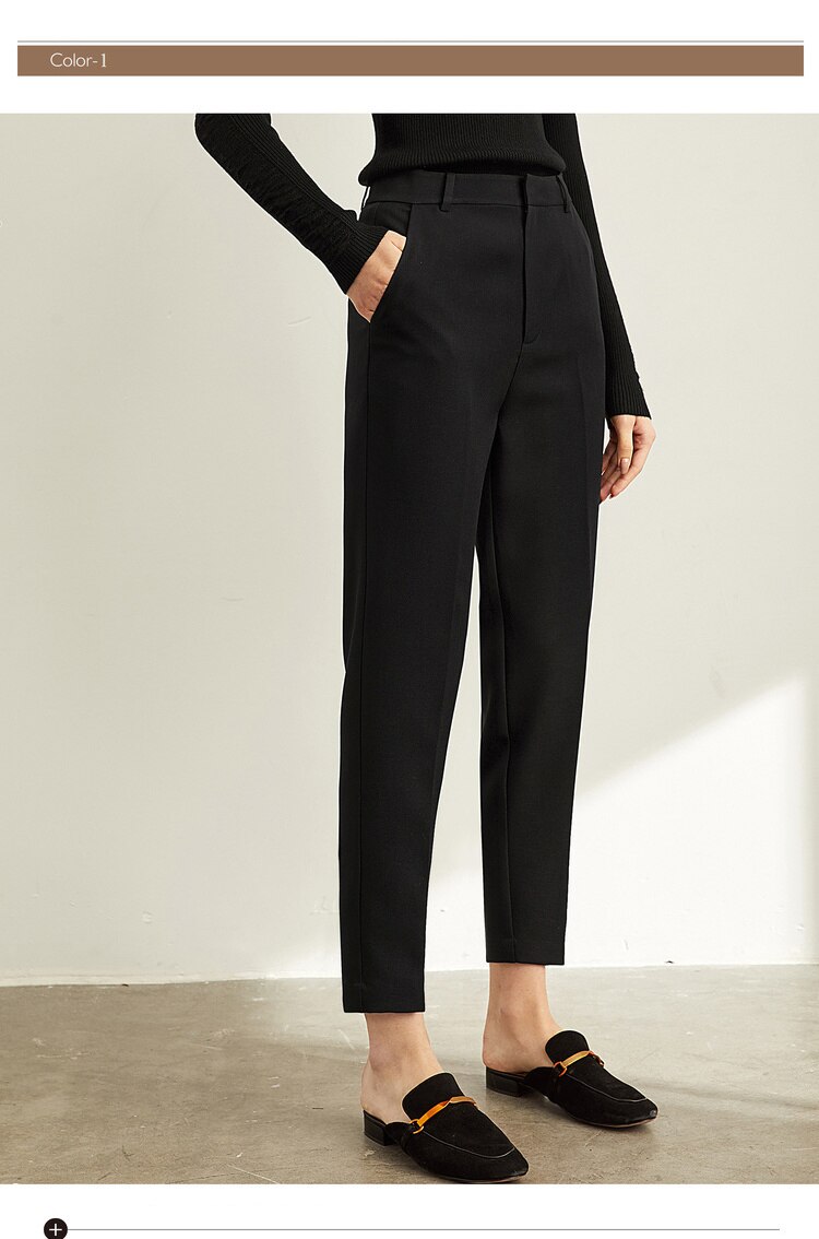 Women's High Waist Suit Trousers