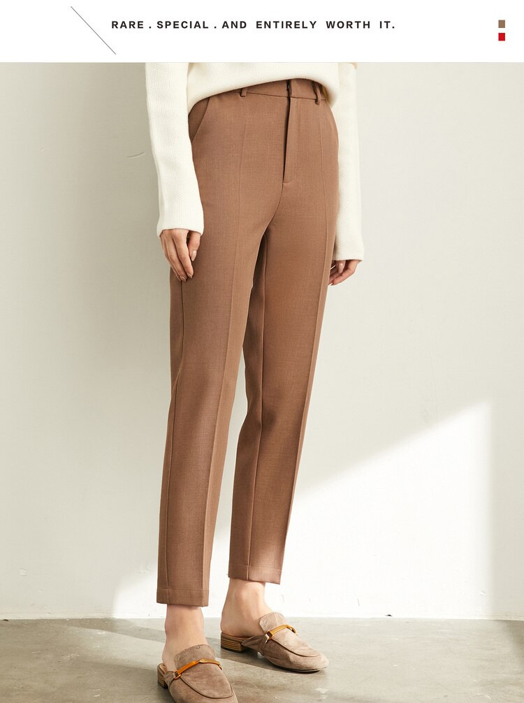 Women's High Waist Suit Trousers