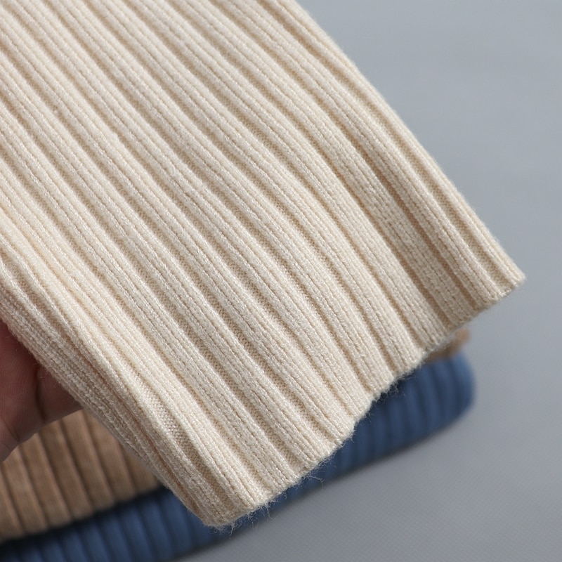 Oversized Turtleneck Women's Dress in Midi Length