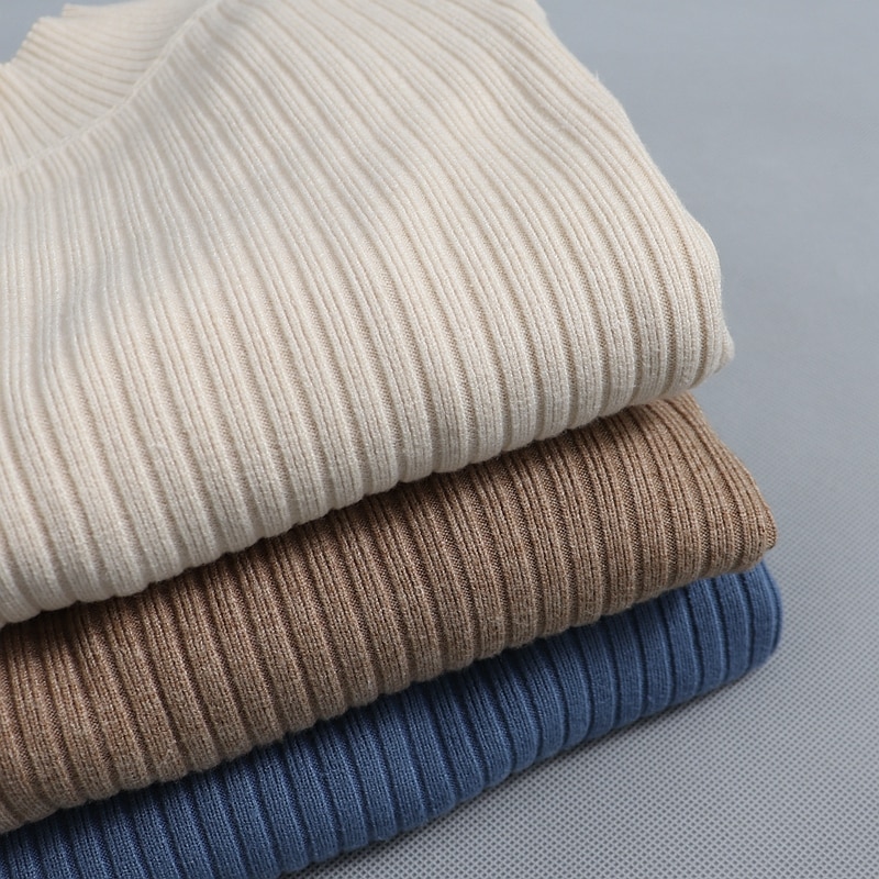 Oversized Turtleneck Women's Dress in Midi Length