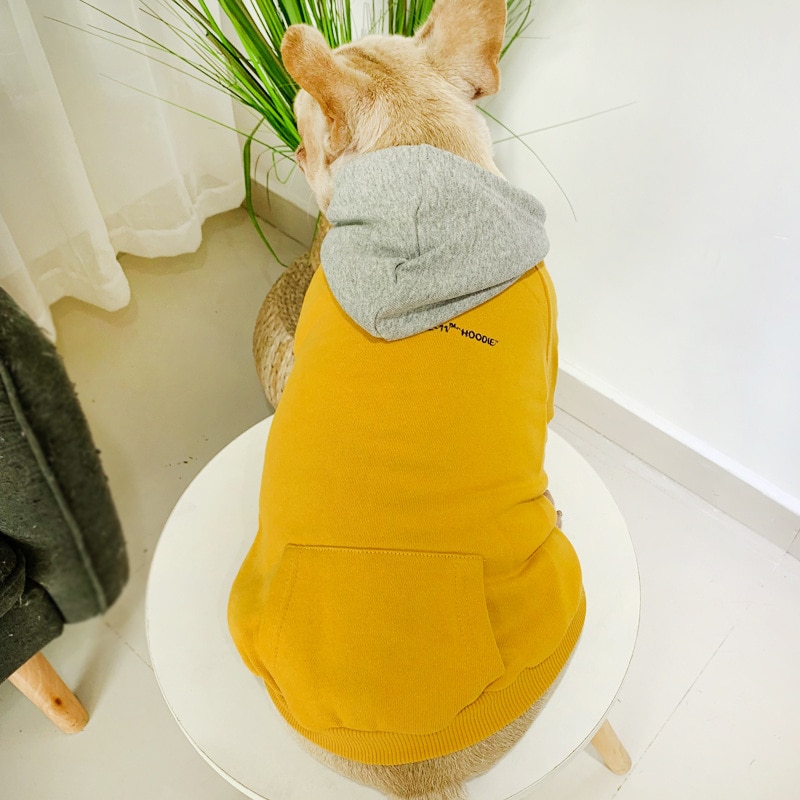 Warm Soild Color Owner and Pet Matching Hooides Set