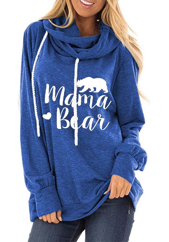 Women's Mamma Bear Printed Hoodie