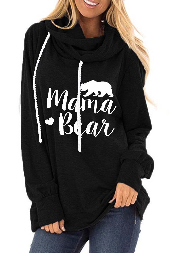 Women's Mamma Bear Printed Hoodie