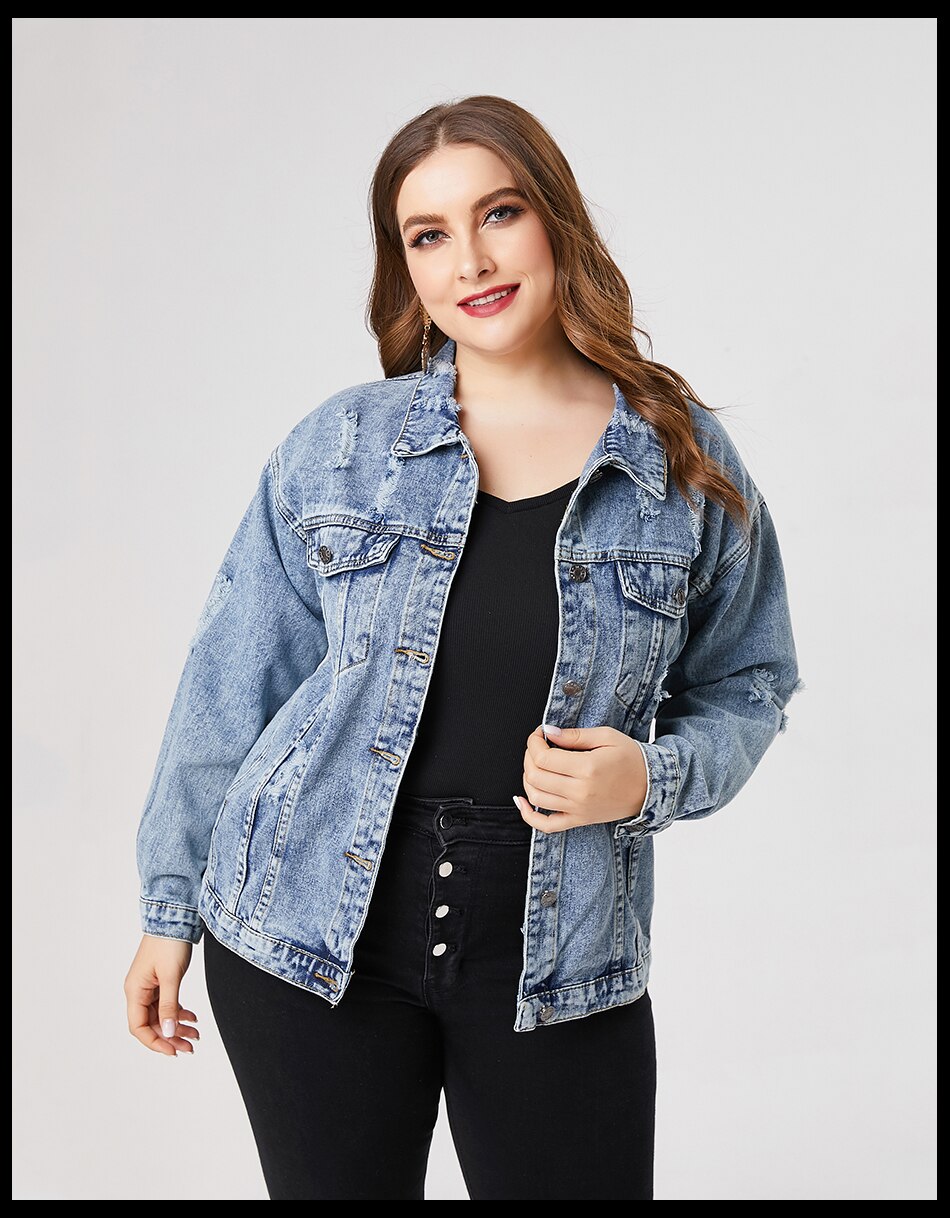 Plus Size Denim Jacket