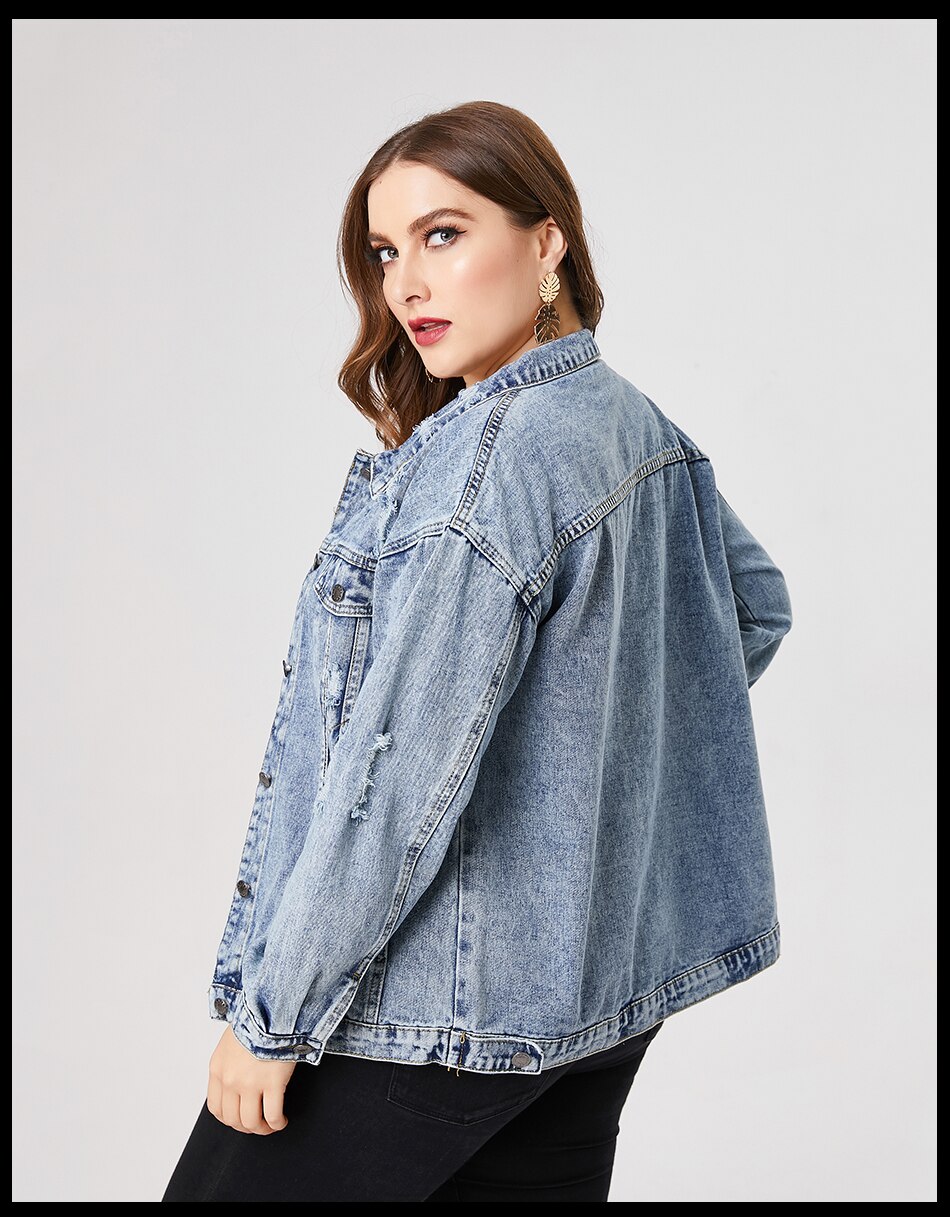 Plus Size Denim Jacket
