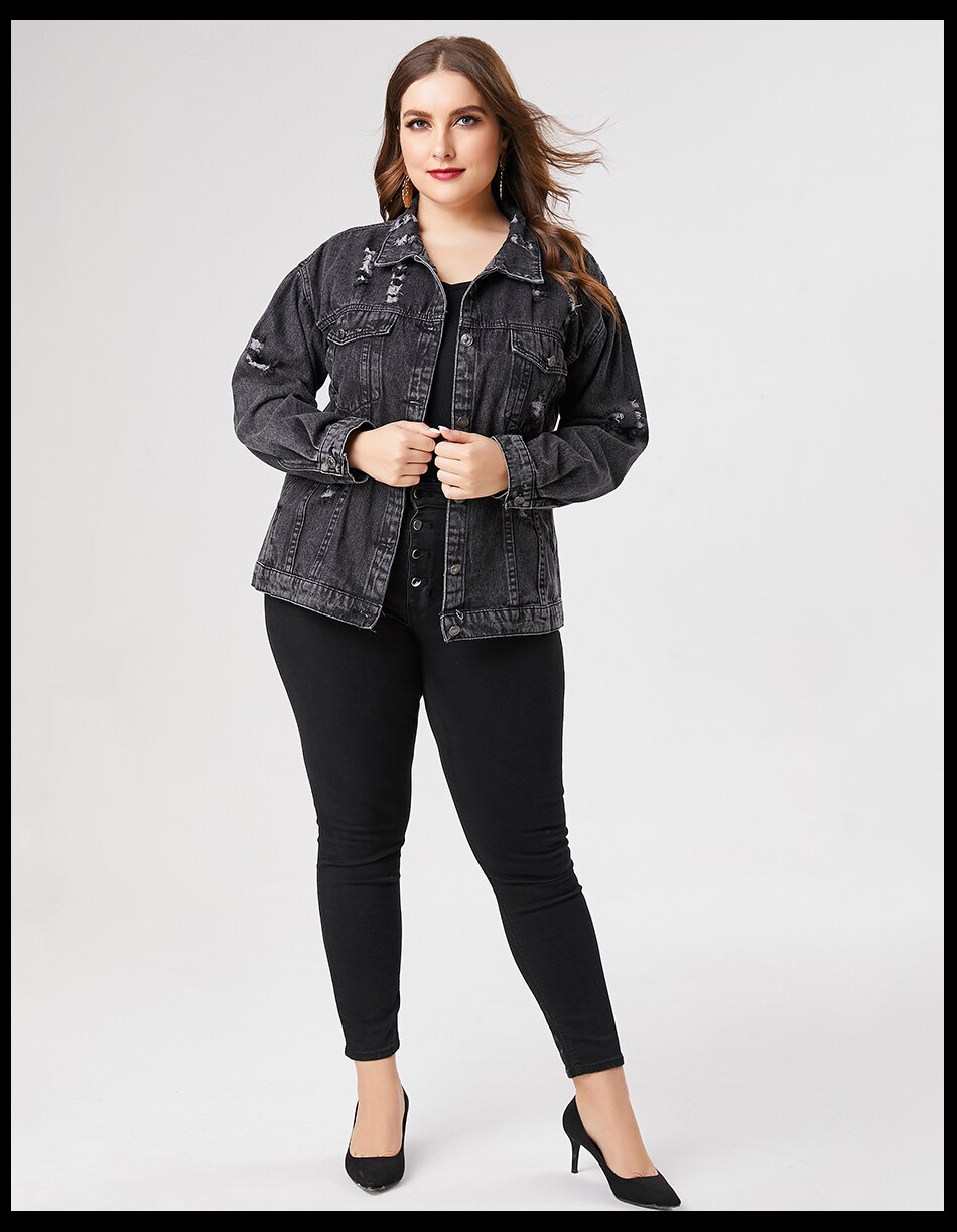 Plus Size Denim Jacket