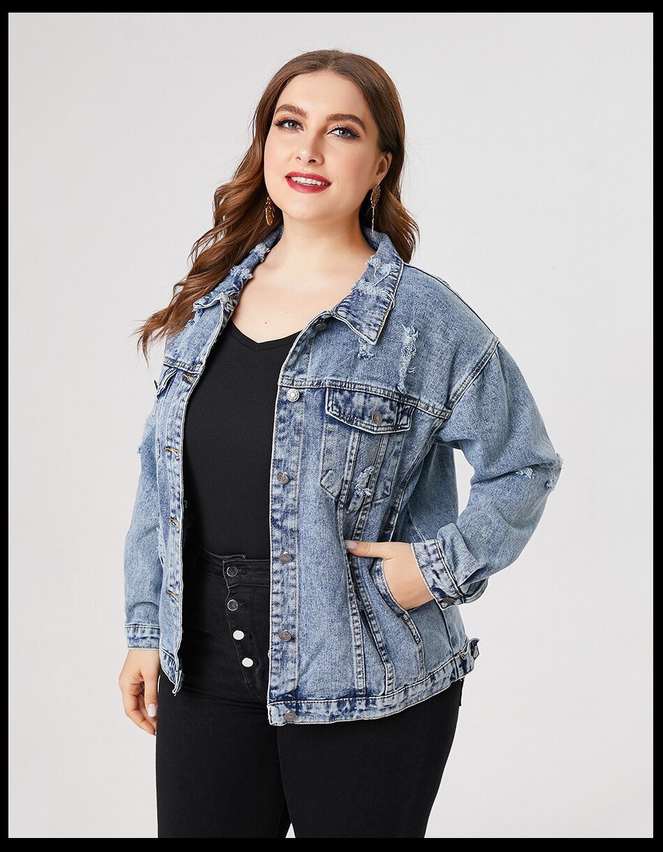 Plus Size Denim Jacket