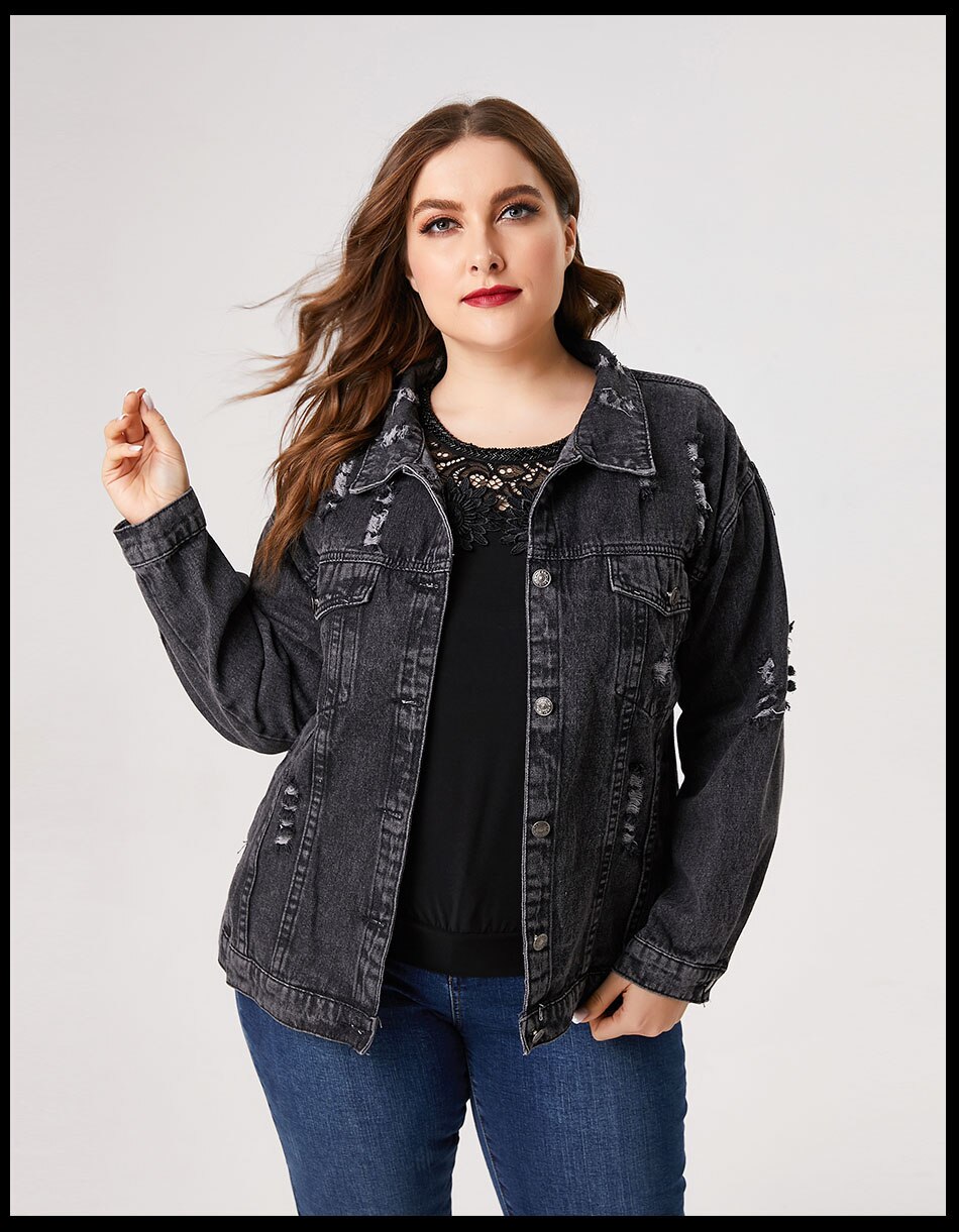 Plus Size Denim Jacket