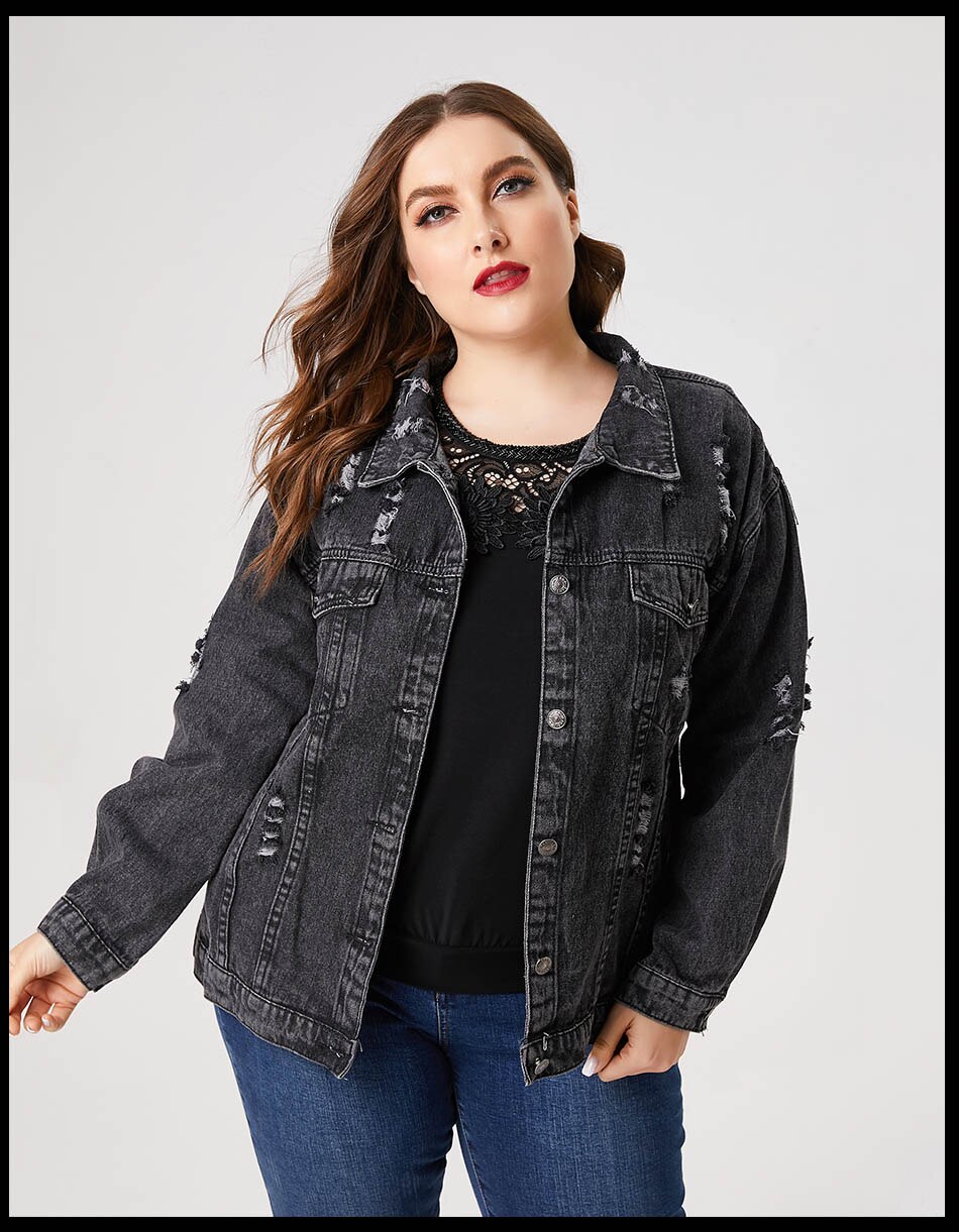 Plus Size Denim Jacket