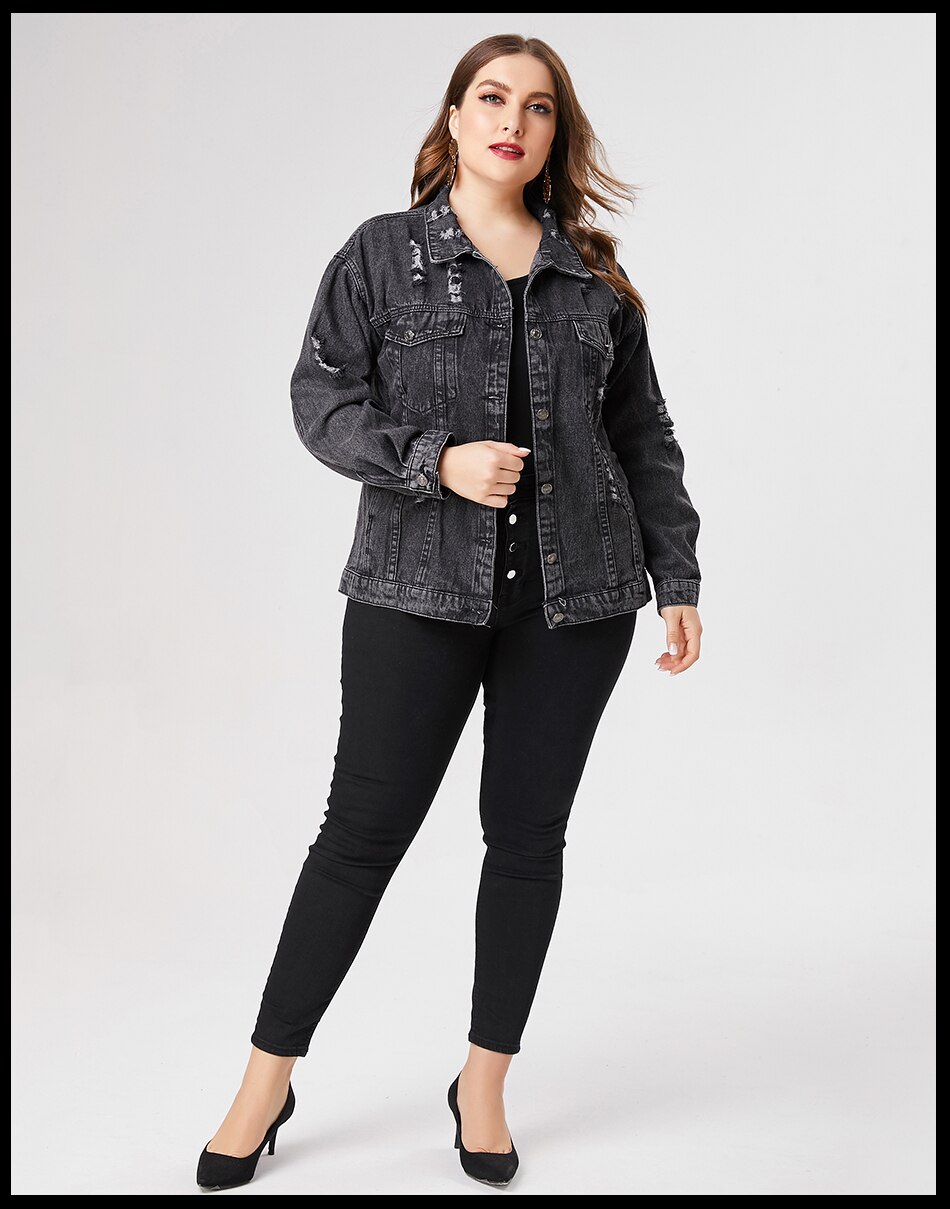 Plus Size Denim Jacket