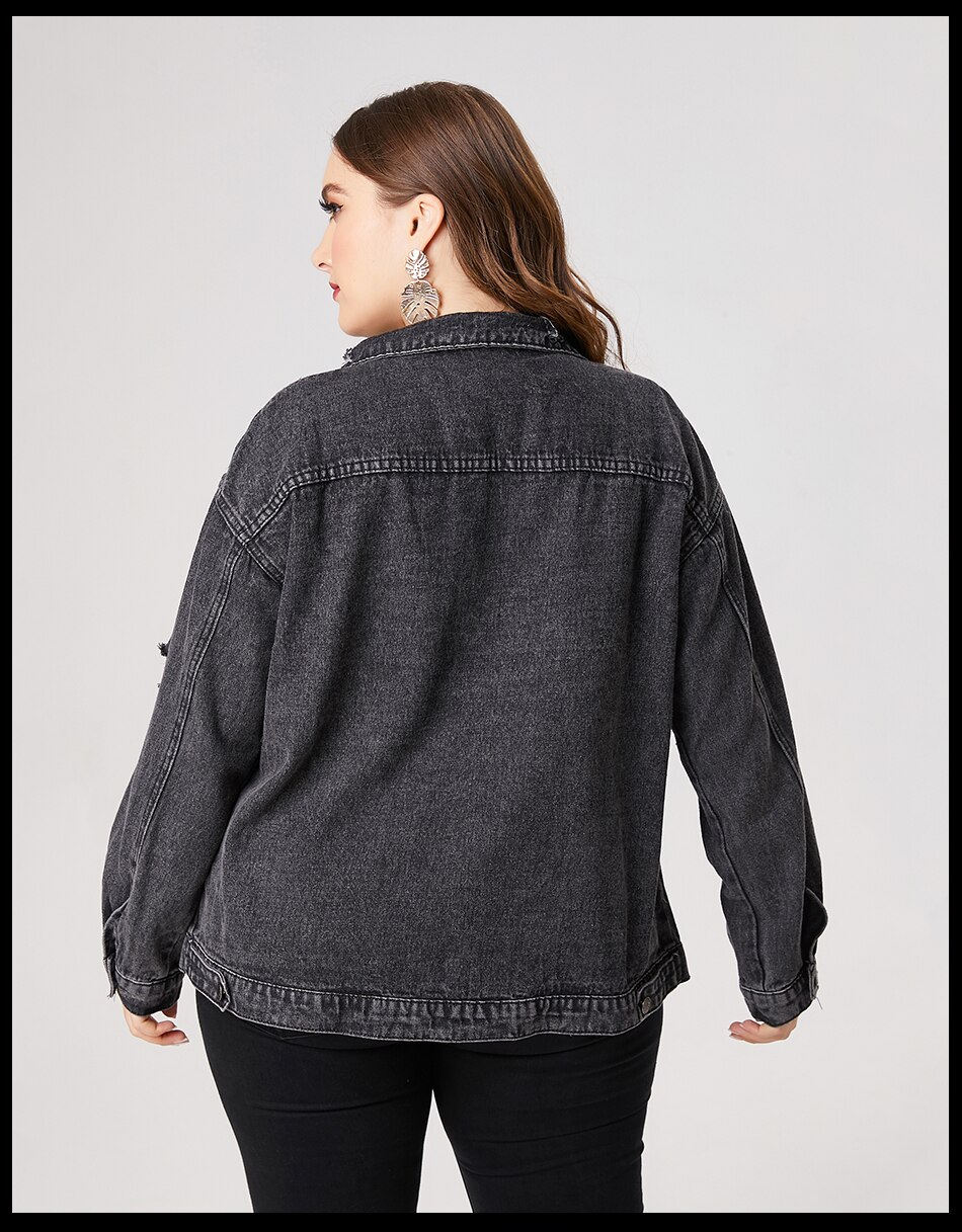 Plus Size Denim Jacket
