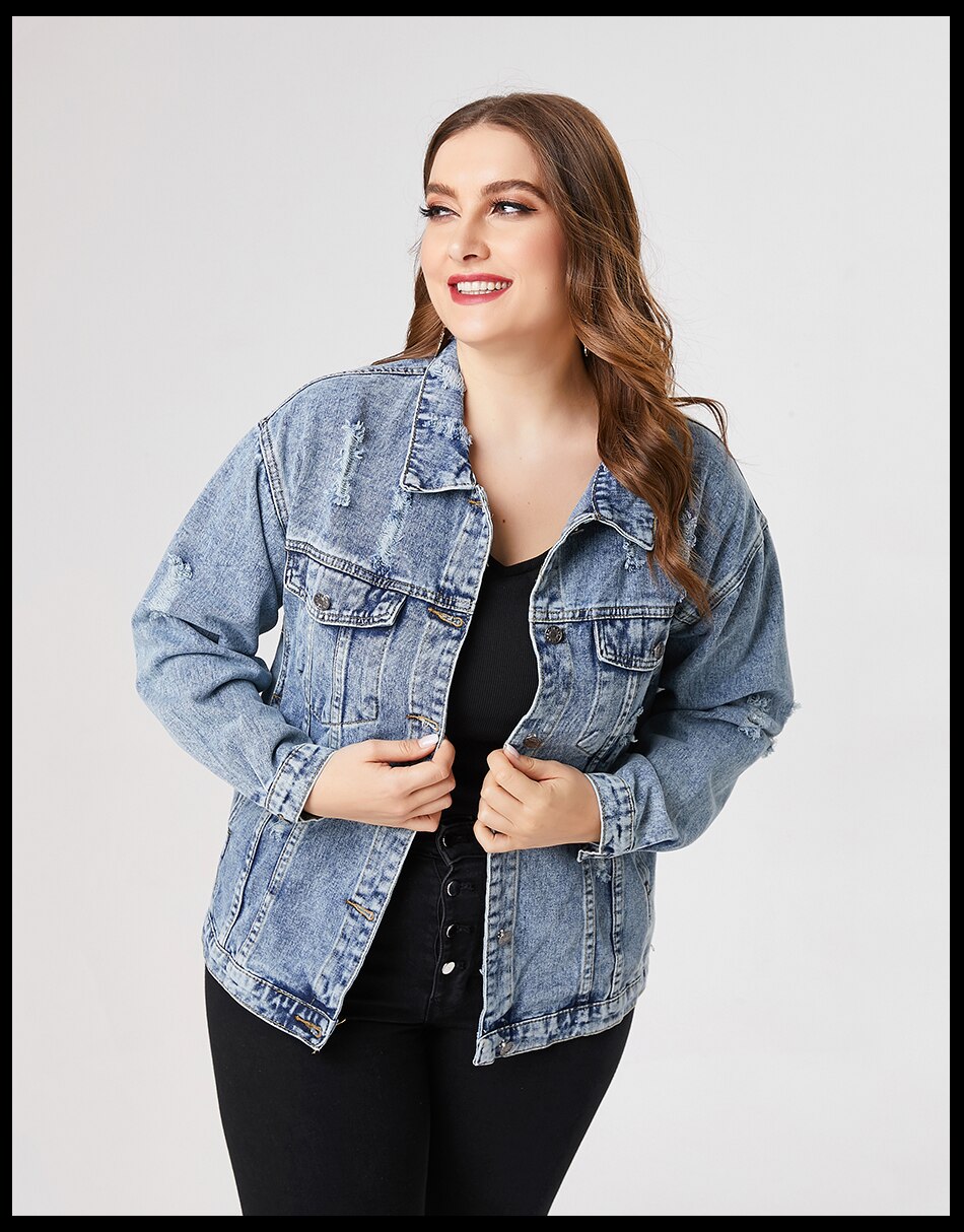 Plus Size Denim Jacket