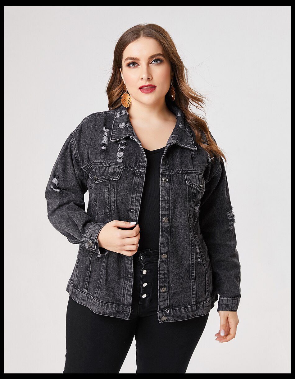 Plus Size Denim Jacket