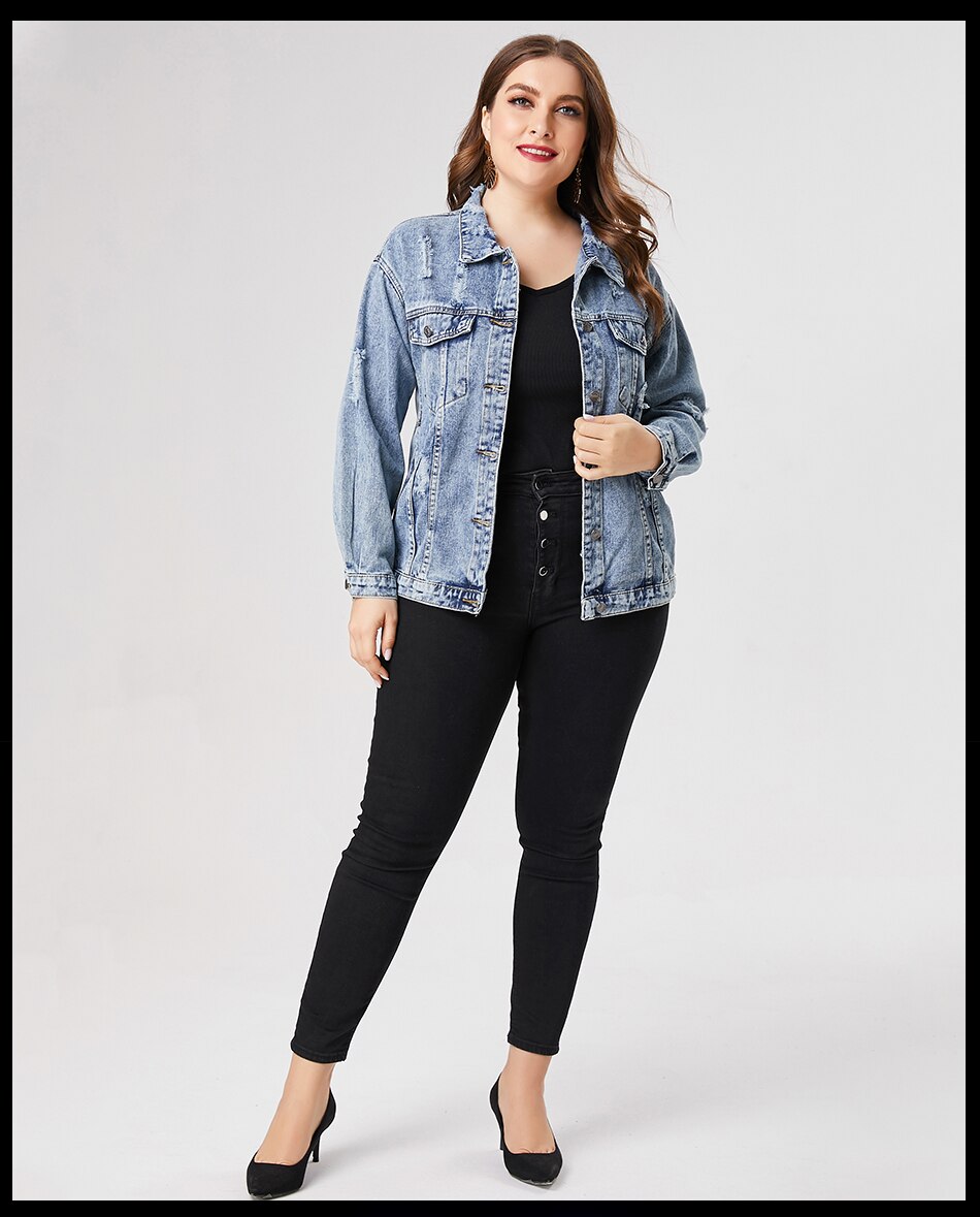 Plus Size Denim Jacket
