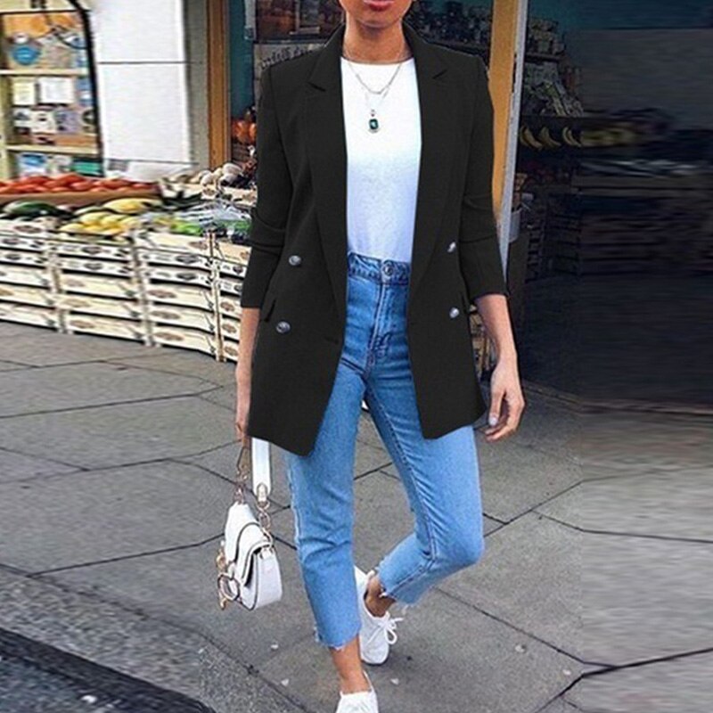 Women's Colorful Autumn Long Sleeve Blazer