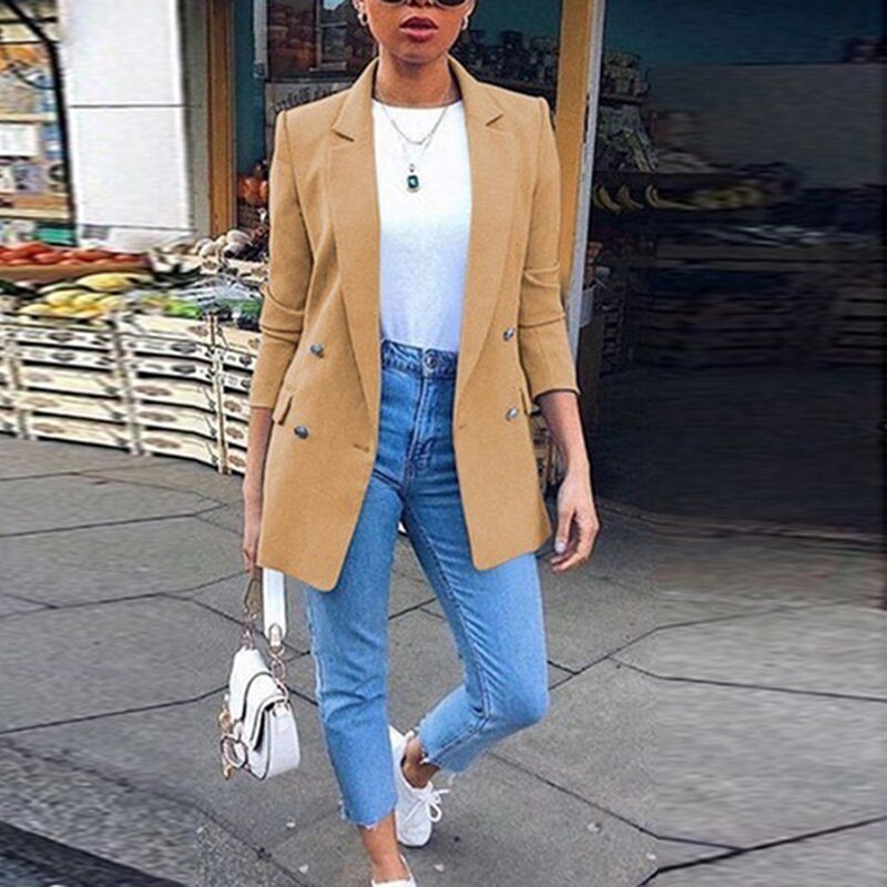 Women's Colorful Autumn Long Sleeve Blazer