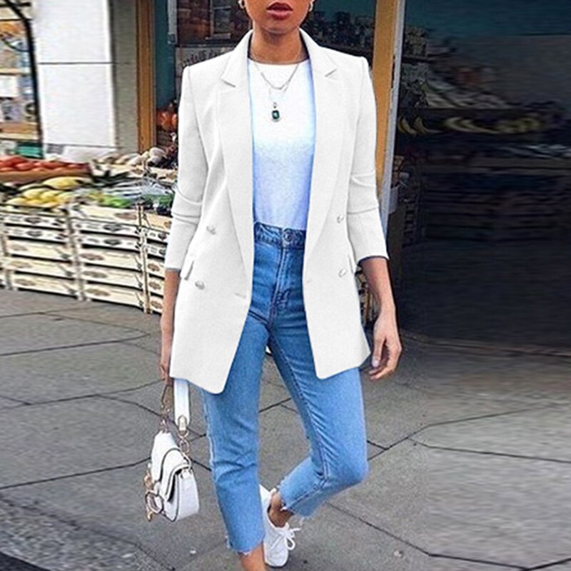 Women's Colorful Autumn Long Sleeve Blazer