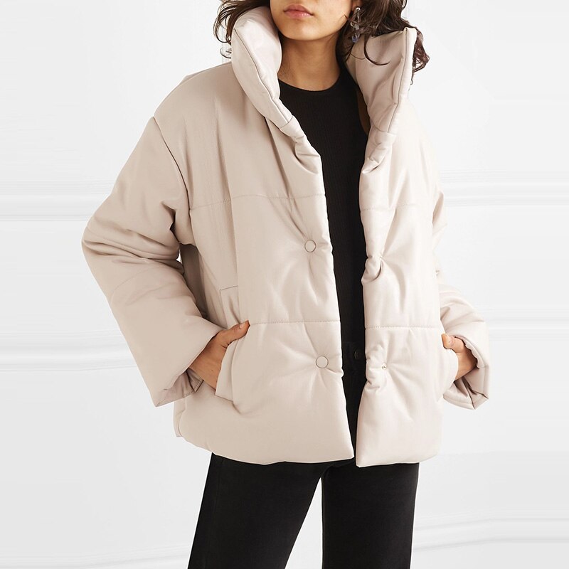 Women's PU Leather Parka Women's PU Leather Parka