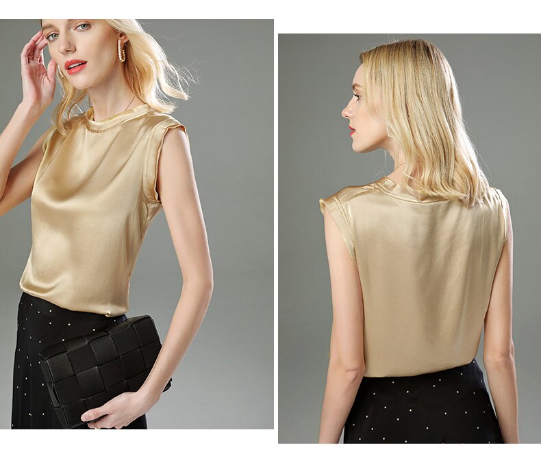 Women's Satin Silk Tanks Top