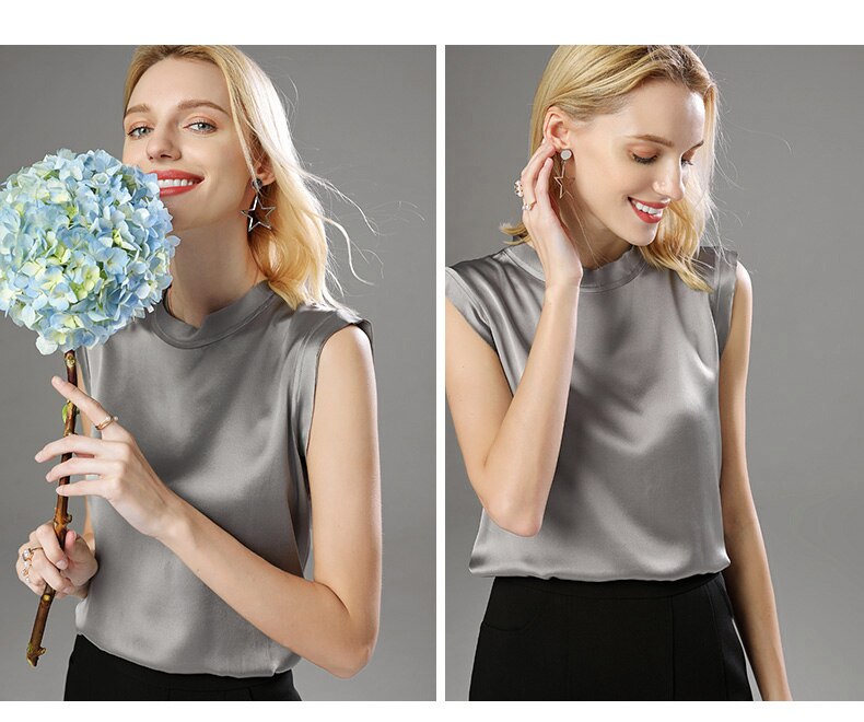 Women's Satin Silk Tanks Top