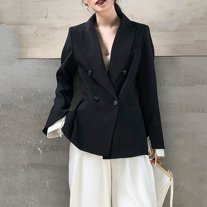Women Black Tailored Blazer
