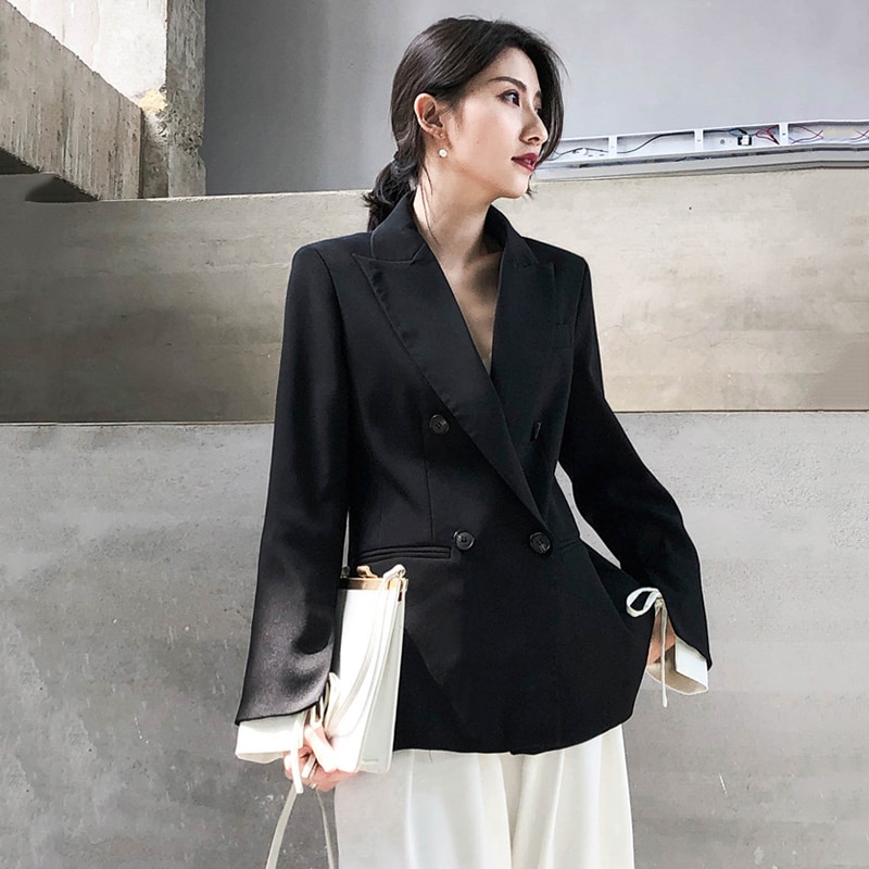 Women Black Tailored Blazer