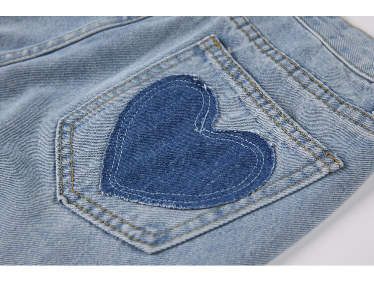 Heart Patched Jeans