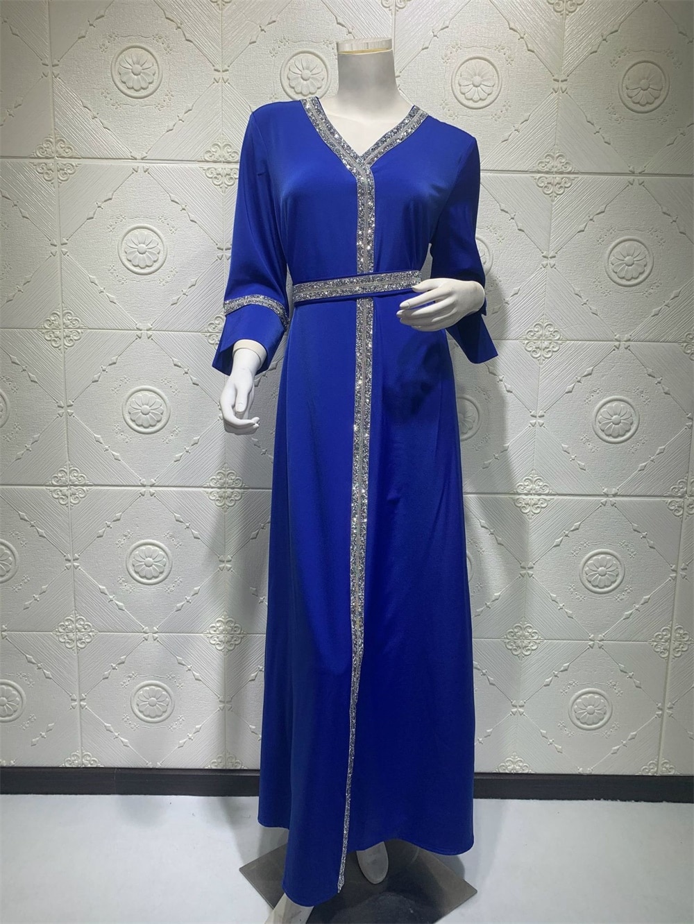 Women's Diamond Trim Maxi Dress