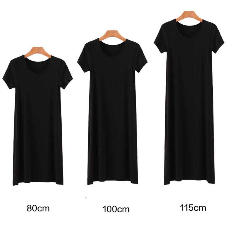 Women's Modal Knitted Summer T-Shirt Dress