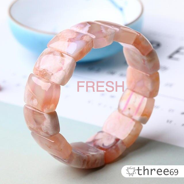 Agate Gemstone Rectangular Bracelet